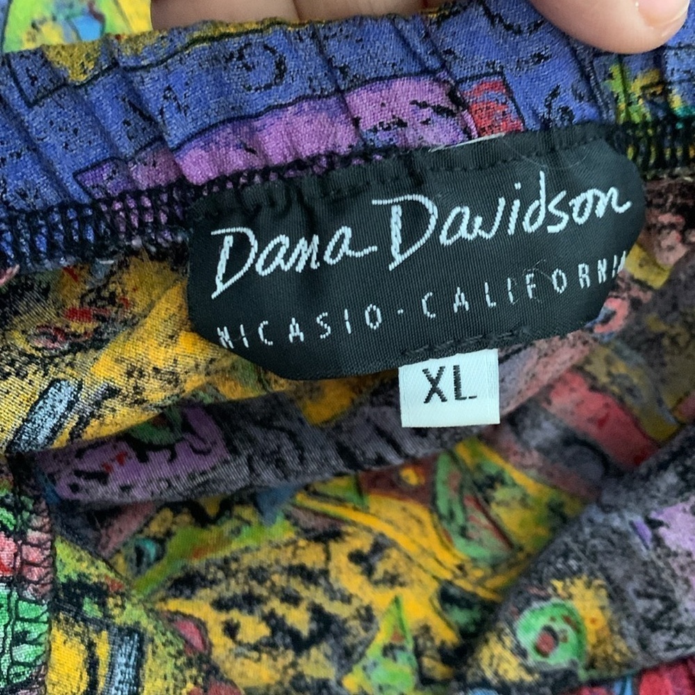 Vintage Dana Davidson Colorful Patterned Shorts Size XL - Picture 6 of 6